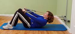 Wall Station Abdominal Curl-Up Exercise