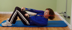 Wall Station Abdominal Curl-Up Exercise